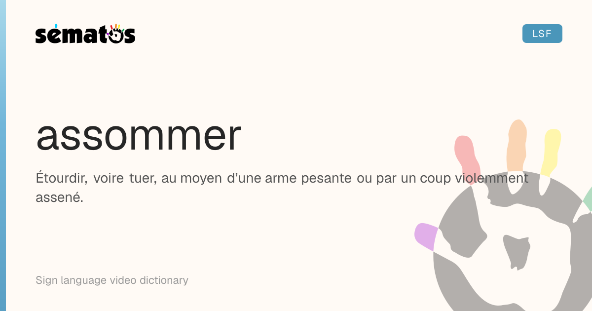 assommer — Sématos